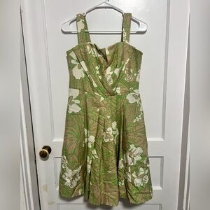 Tracy Reese For Bergorf Goodman Floral Formal Silk Dress $448 Size 8